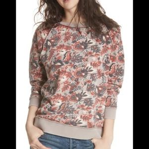 Free People Go On Get Floral Sweater